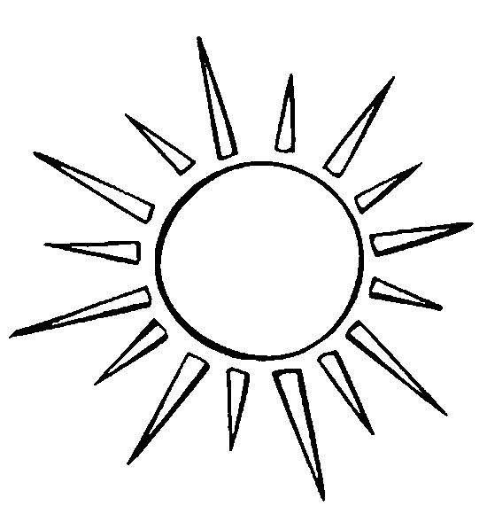ぬりえページ: 太陽 (自然) #157905 - 無料の印刷可能なぬりえページ