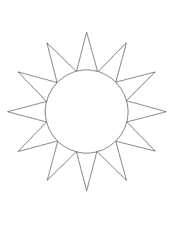 ぬりえページ: 太陽 (自然) #157936 - 無料の印刷可能なぬりえページ