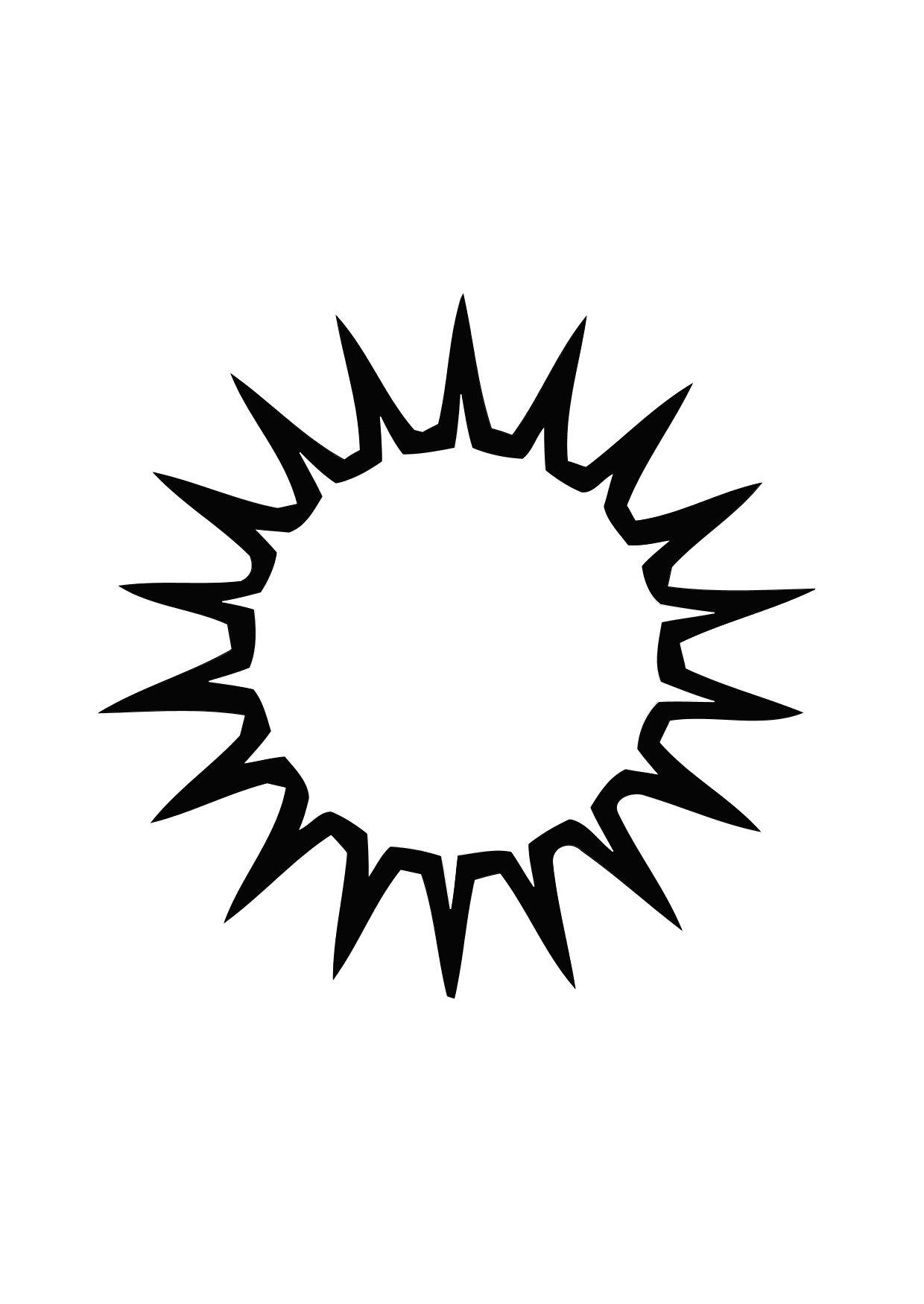 ぬりえページ: 太陽 (自然) #157971 - 無料の印刷可能なぬりえページ