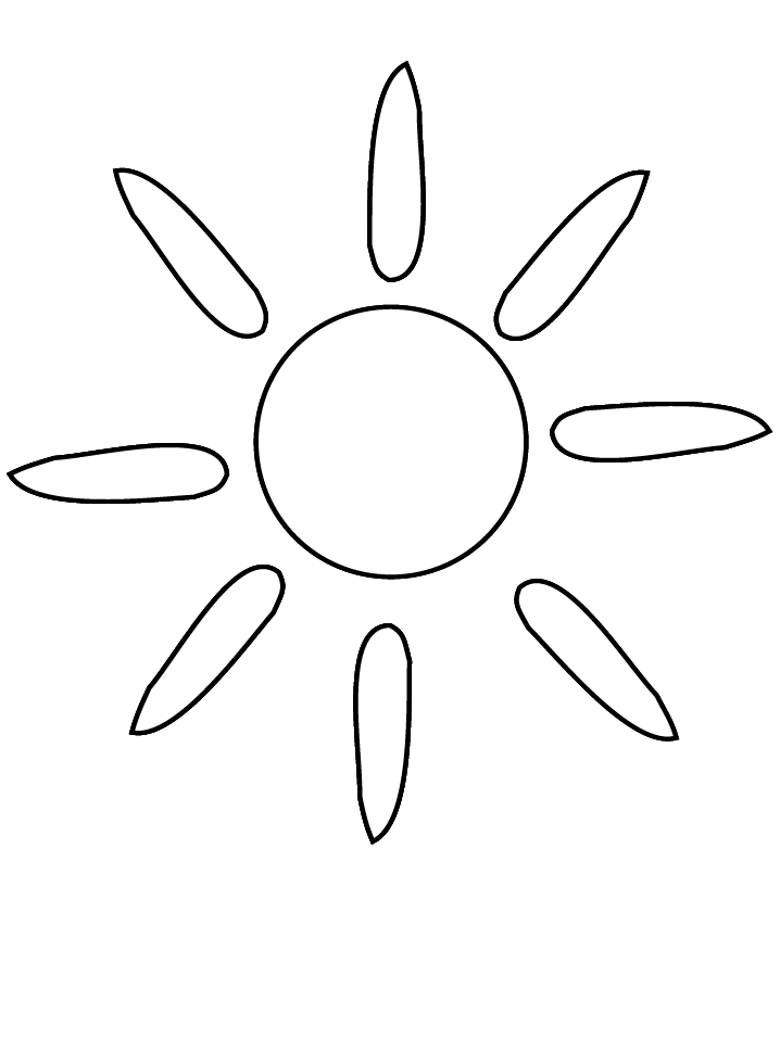 ぬりえページ: 太陽 (自然) #157985 - 無料の印刷可能なぬりえページ