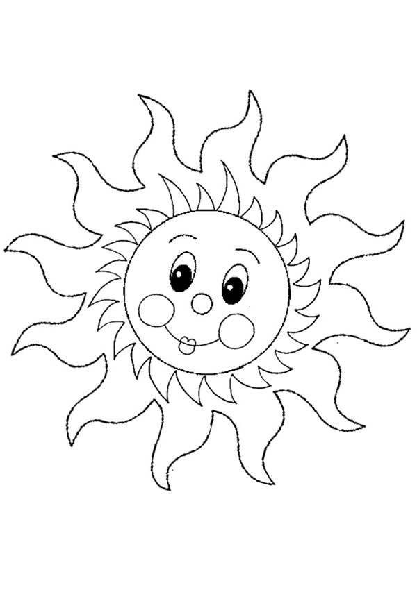 ぬりえページ: 太陽 (自然) #158082 - 無料の印刷可能なぬりえページ