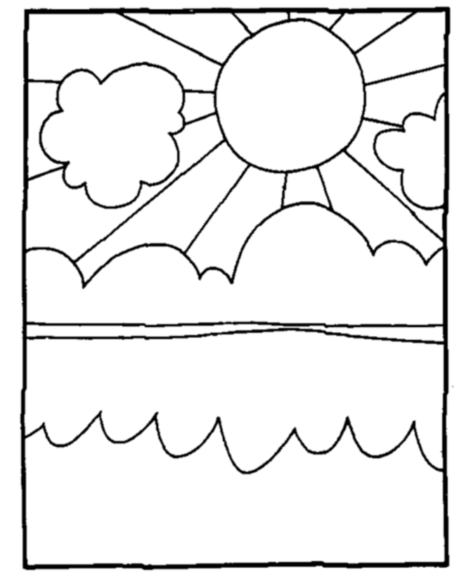 ぬりえページ: 太陽 (自然) #158112 - 無料の印刷可能なぬりえページ