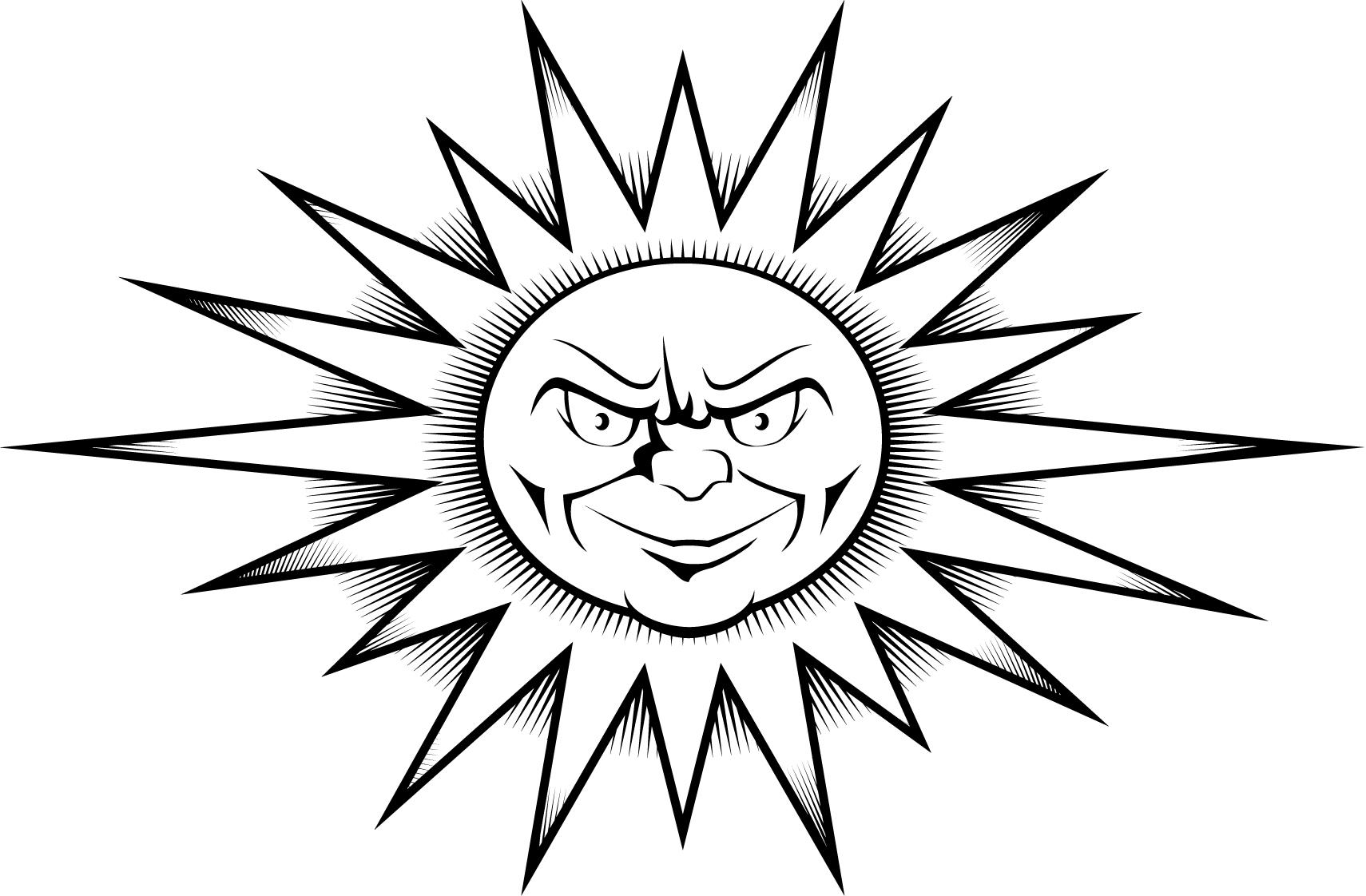 ぬりえページ: 太陽 (自然) #158136 - 無料の印刷可能なぬりえページ