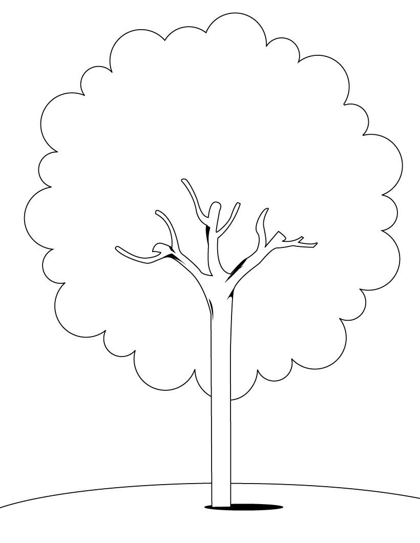 ぬりえページ: 木 (自然) #154670 - 無料の印刷可能なぬりえページ