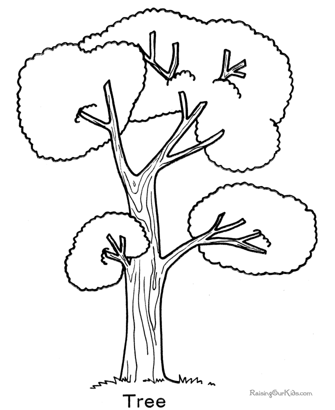 ぬりえページ: 木 (自然) #154747 - 無料の印刷可能なぬりえページ