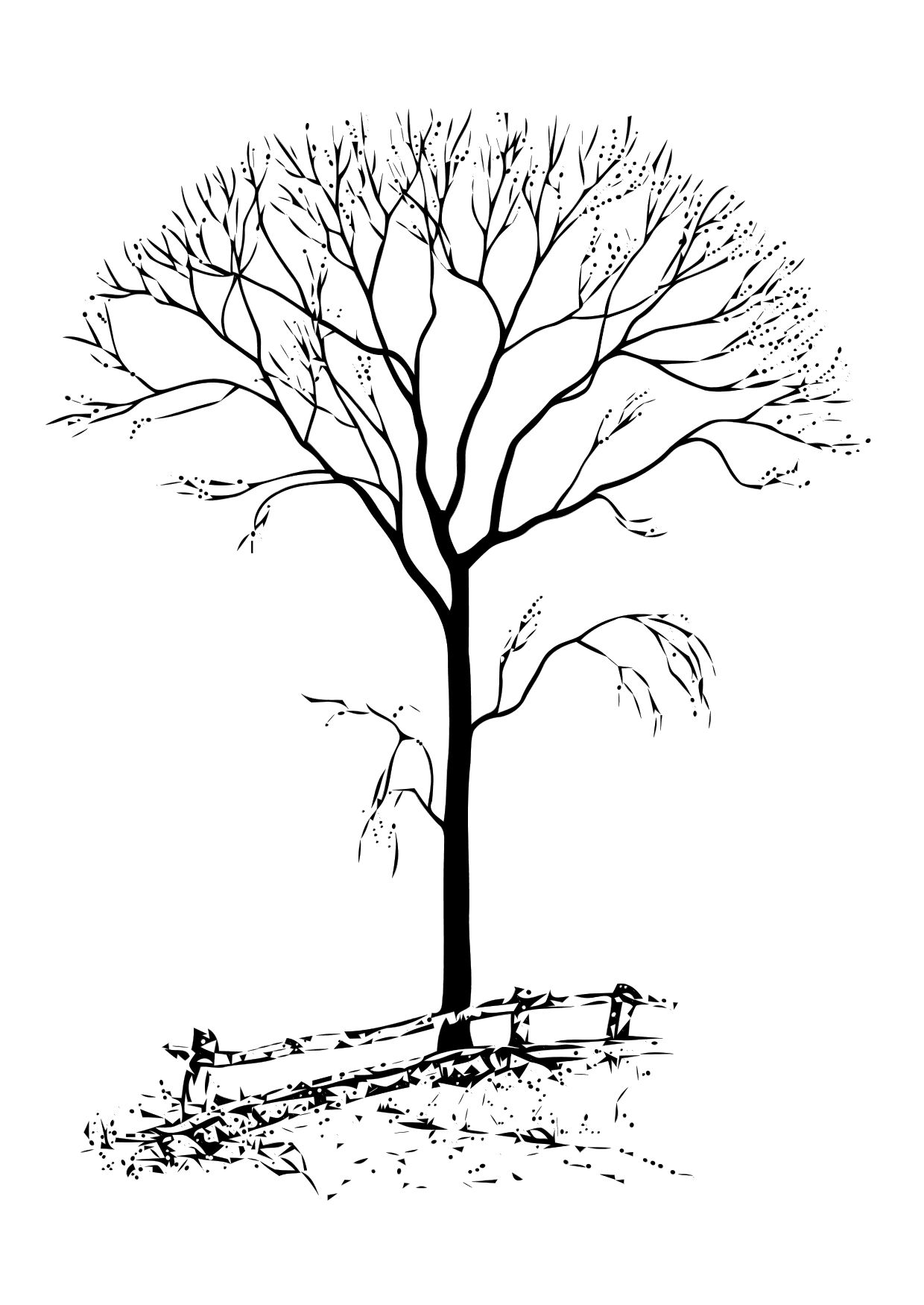 ぬりえページ: 木 (自然) #154769 - 無料の印刷可能なぬりえページ