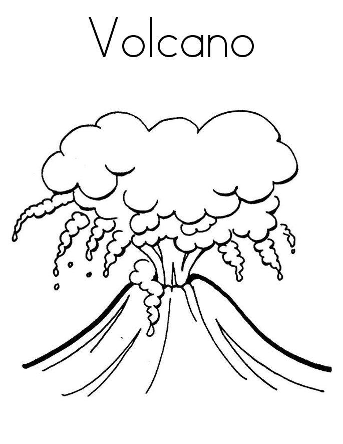 ぬりえページ: 火山 (自然) #166568 - 無料の印刷可能なぬりえページ