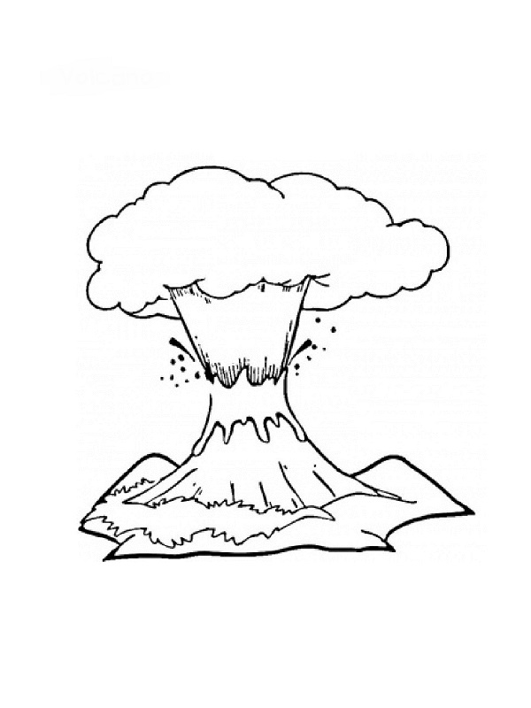 ぬりえページ: 火山 (自然) #166569 - 無料の印刷可能なぬりえページ