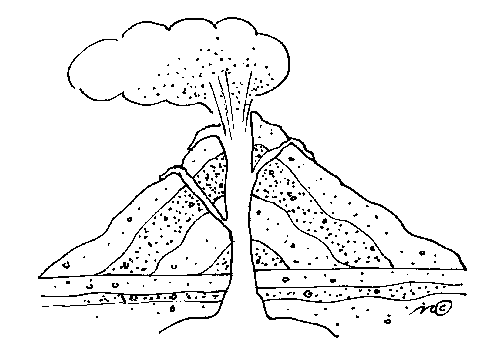 ぬりえページ: 火山 (自然) #166571 - 無料の印刷可能なぬりえページ