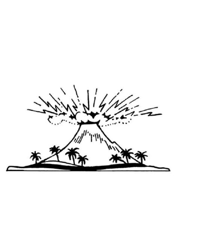 ぬりえページ: 火山 (自然) #166587 - 無料の印刷可能なぬりえページ
