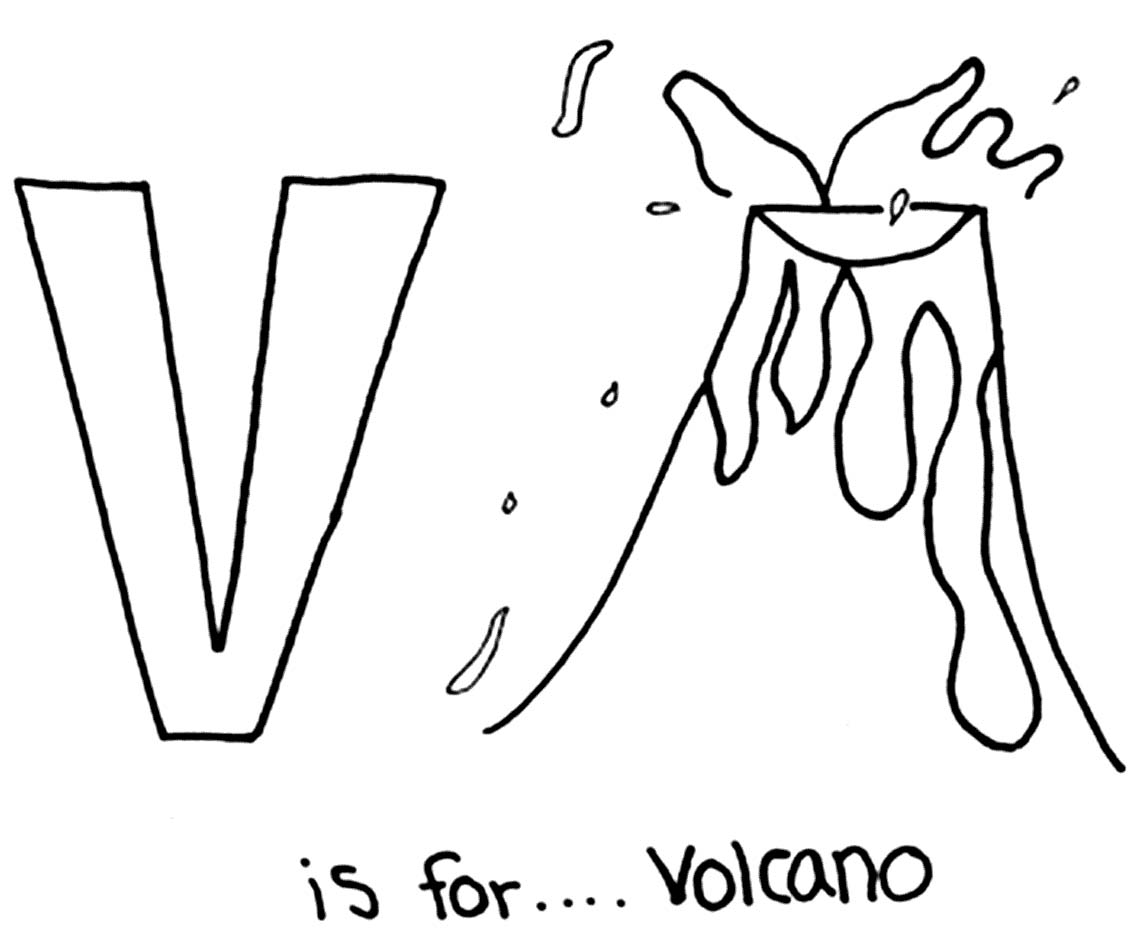 ぬりえページ: 火山 (自然) #166590 - 無料の印刷可能なぬりえページ