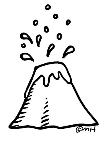 ぬりえページ: 火山 (自然) #166691 - 無料の印刷可能なぬりえページ