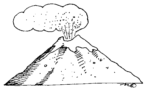 ぬりえページ: 火山 (自然) #166701 - 無料の印刷可能なぬりえページ