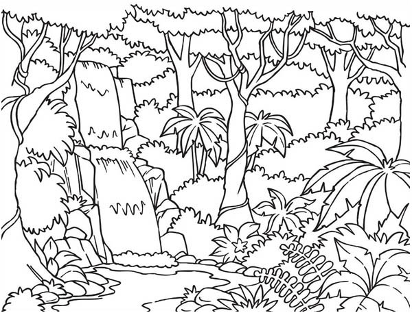 ぬりえページ: 滝 (自然) #159936 - 無料の印刷可能なぬりえページ