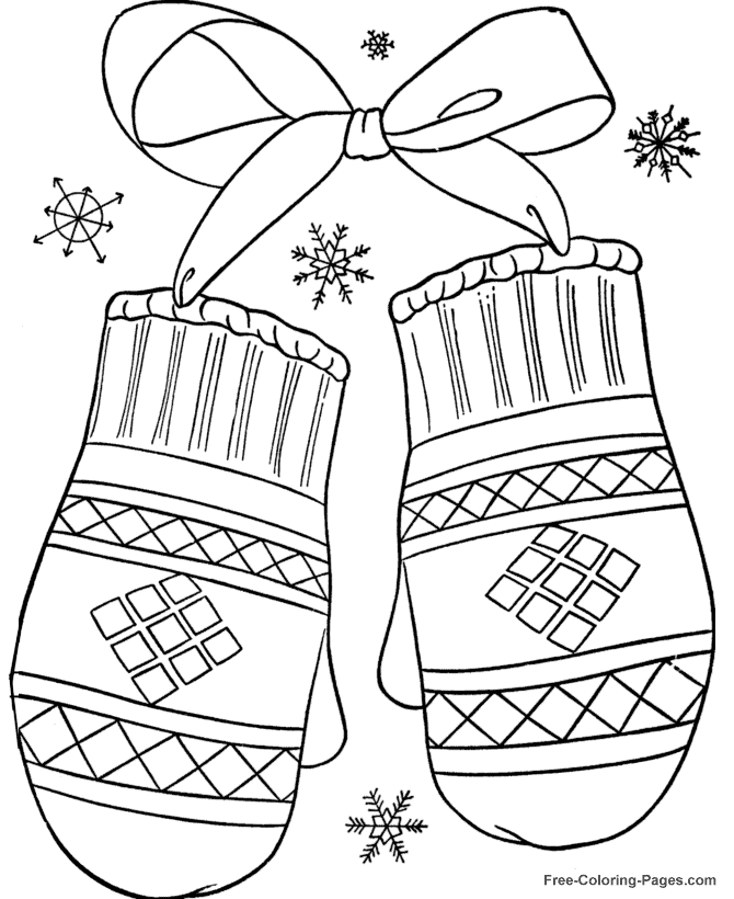ぬりえページ: 冬季 (自然) #164404 - 無料の印刷可能なぬりえページ