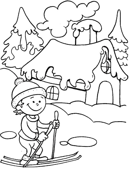 ぬりえページ: 冬季 (自然) #164436 - 無料の印刷可能なぬりえページ