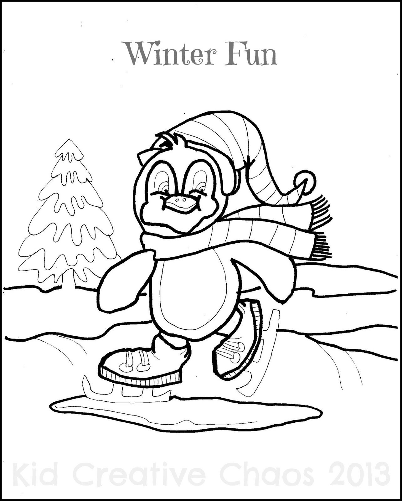 ぬりえページ: 冬季 (自然) #164487 - 無料の印刷可能なぬりえページ
