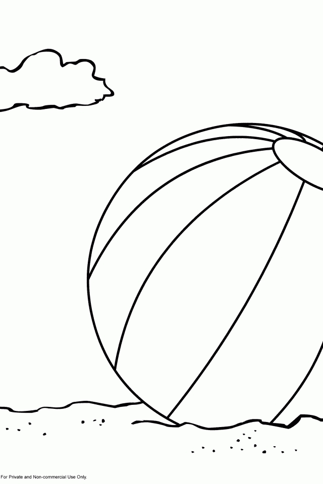 ぬりえページ: ビーチボール (オブジェクト) #169184 - 無料の印刷可能なぬりえページ