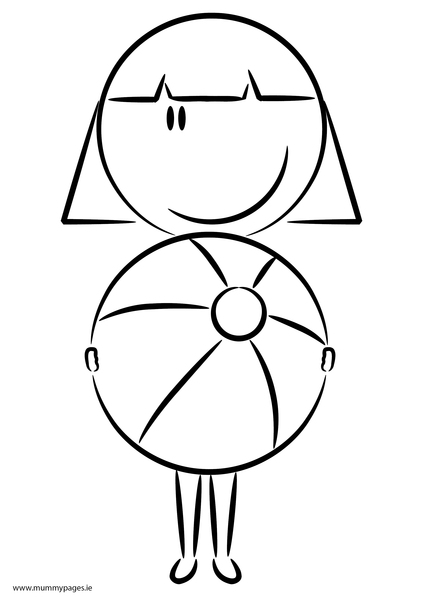 ぬりえページ: ビーチボール (オブジェクト) #169203 - 無料の印刷可能なぬりえページ