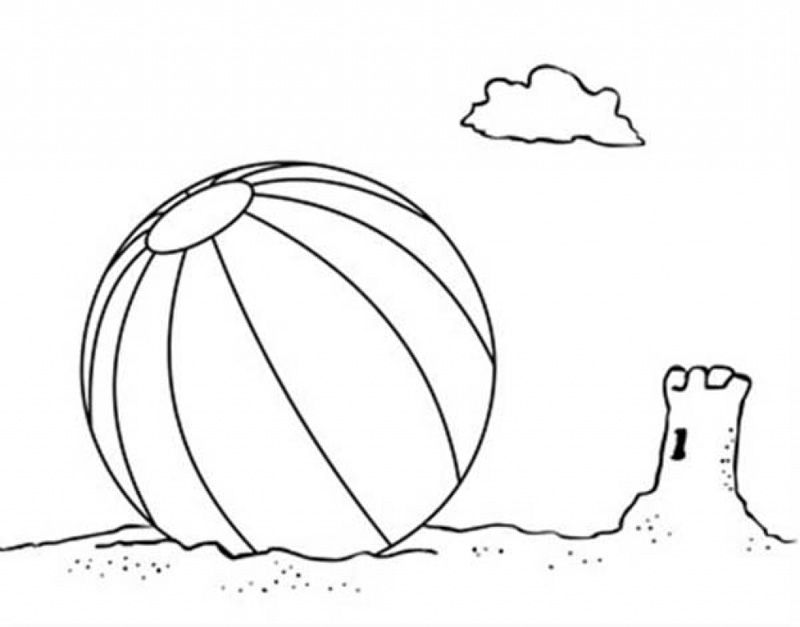 ぬりえページ: ビーチボール (オブジェクト) #169206 - 無料の印刷可能なぬりえページ