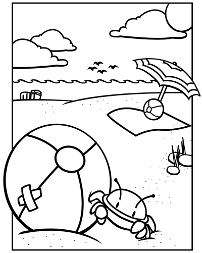 ぬりえページ: ビーチボール (オブジェクト) #169237 - 無料の印刷可能なぬりえページ