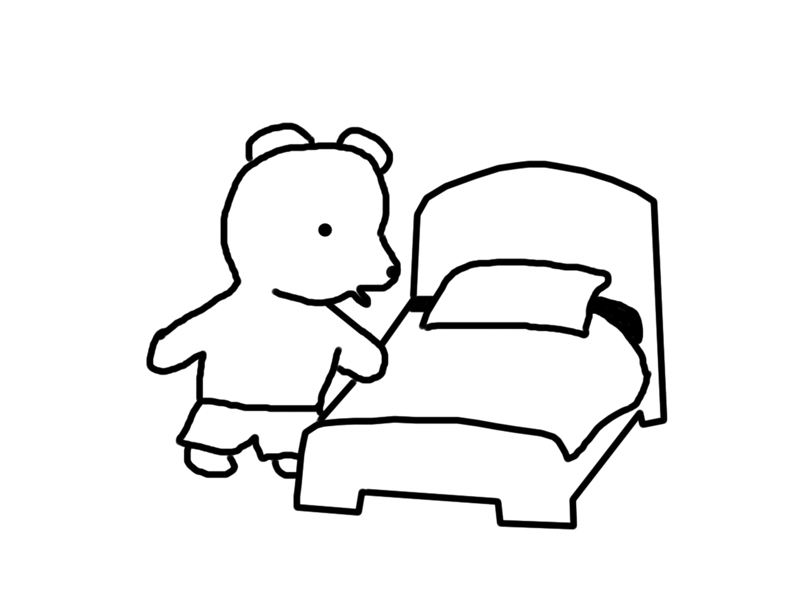 ぬりえページ: ベッド (オブジェクト) #168046 - 無料の印刷可能なぬりえページ