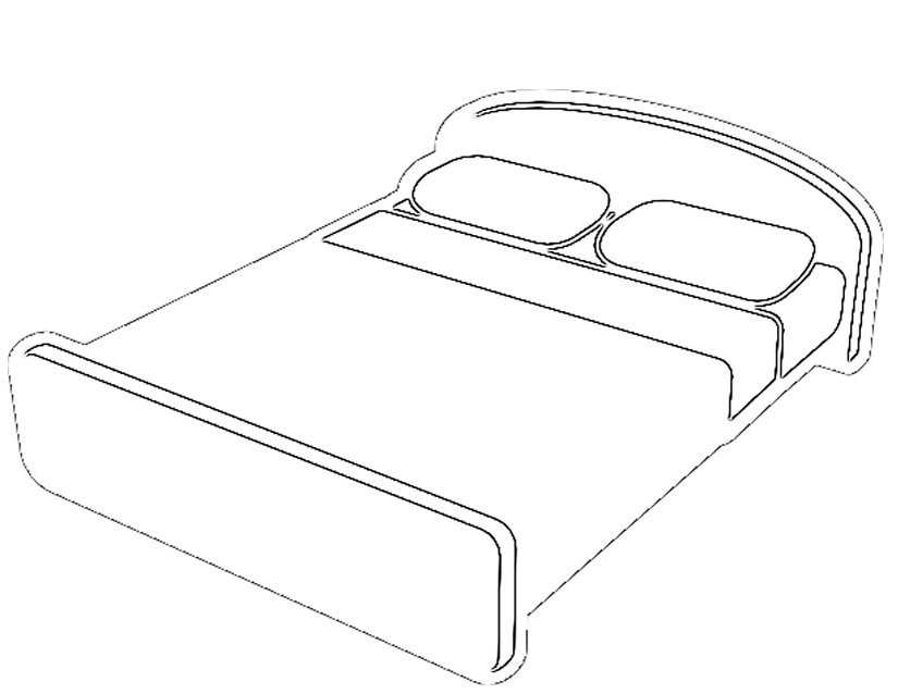 ぬりえページ: ベッド (オブジェクト) #168107 - 無料の印刷可能なぬりえページ