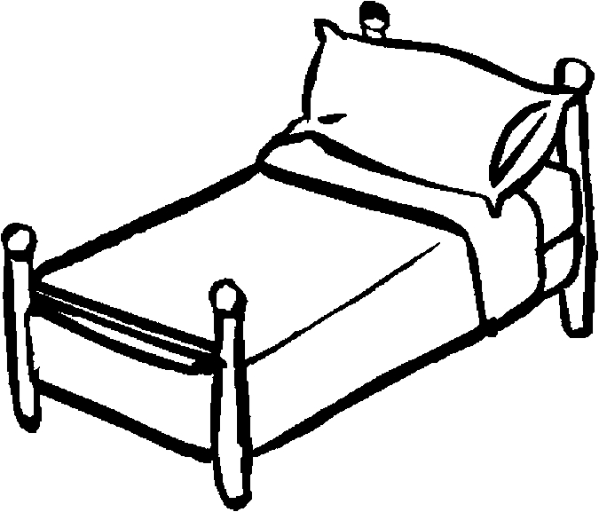 ぬりえページ: ベッド (オブジェクト) #168109 - 無料の印刷可能なぬりえページ