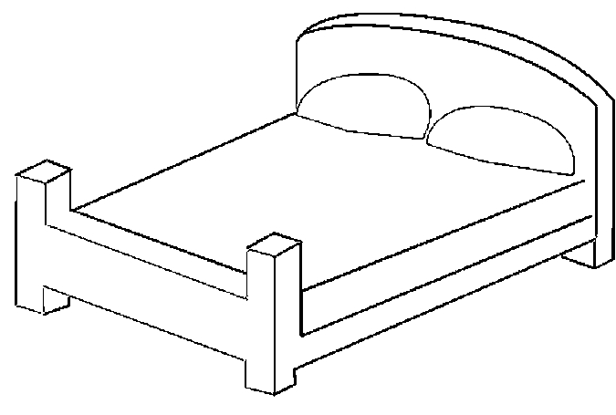 ぬりえページ: ベッド (オブジェクト) #168114 - 無料の印刷可能なぬりえページ