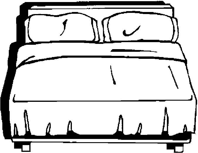 ぬりえページ: ベッド (オブジェクト) #168121 - 無料の印刷可能なぬりえページ