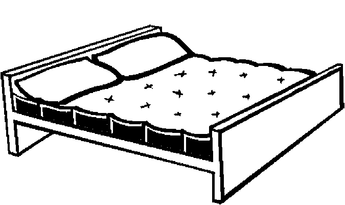 ぬりえページ: ベッド (オブジェクト) #168137 - 無料の印刷可能なぬりえページ