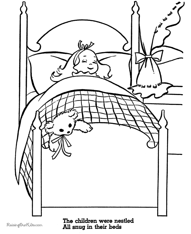ぬりえページ: ベッド (オブジェクト) #168139 - 無料の印刷可能なぬりえページ