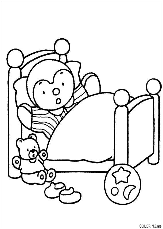 ぬりえページ: ベッド (オブジェクト) #168147 - 無料の印刷可能なぬりえページ