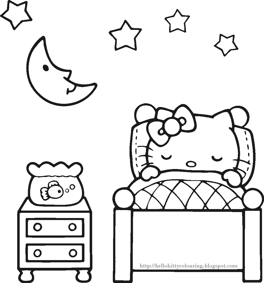 ぬりえページ: ベッド (オブジェクト) #168156 - 無料の印刷可能なぬりえページ