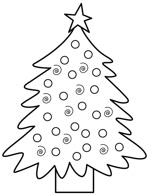 ぬりえページ: クリスマスツリー (オブジェクト) #167446 - 無料の印刷可能なぬりえページ
