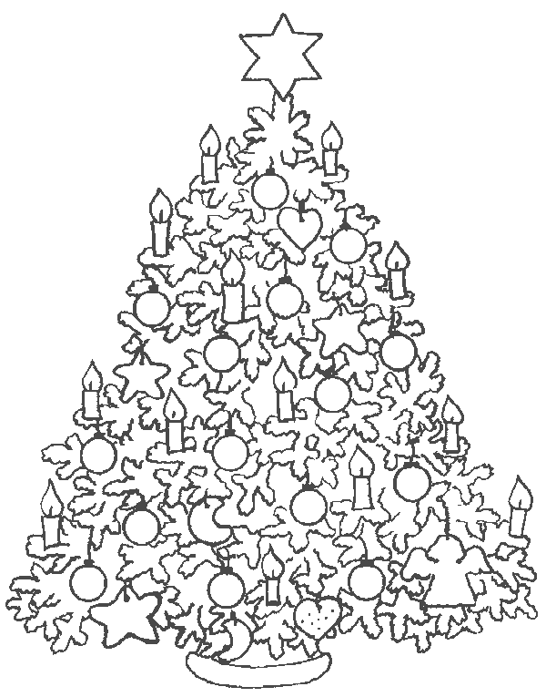 ぬりえページ: クリスマスツリー (オブジェクト) #167456 - 無料の印刷可能なぬりえページ