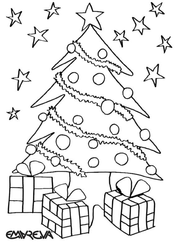 ぬりえページ: クリスマスツリー (オブジェクト) #167457 - 無料の印刷可能なぬりえページ
