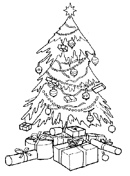 ぬりえページ: クリスマスツリー (オブジェクト) #167461 - 無料の印刷可能なぬりえページ