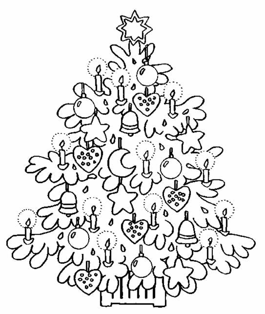 ぬりえページ: クリスマスツリー (オブジェクト) #167468 - 無料の印刷可能なぬりえページ