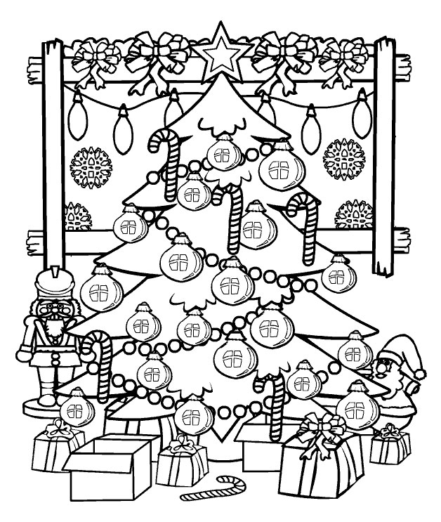 ぬりえページ: クリスマスツリー (オブジェクト) #167473 - 無料の印刷可能なぬりえページ