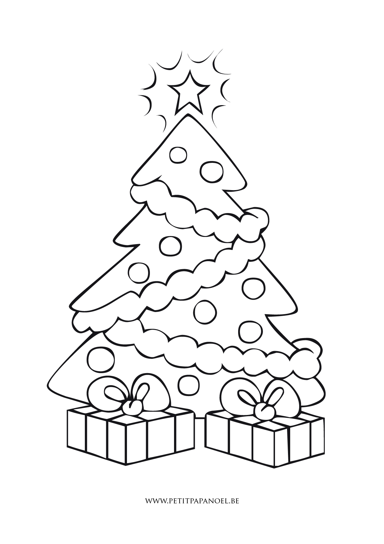 ぬりえページ: クリスマスツリー (オブジェクト) #167481 - 無料の印刷可能なぬりえページ