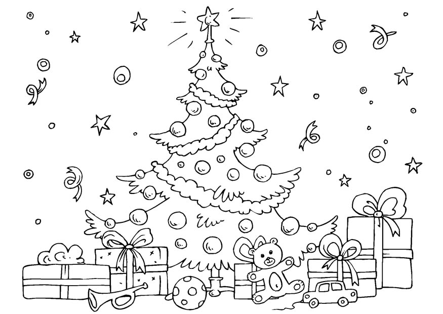 ぬりえページ: クリスマスツリー (オブジェクト) #167488 - 無料の印刷可能なぬりえページ