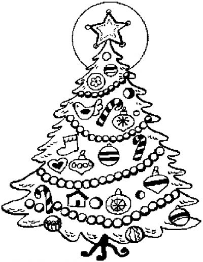 ぬりえページ: クリスマスツリー (オブジェクト) #167513 - 無料の印刷可能なぬりえページ