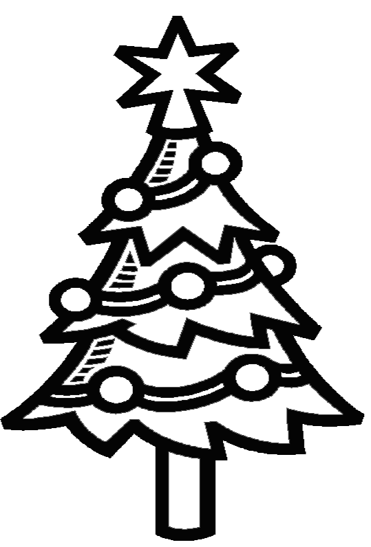 ぬりえページ: クリスマスツリー (オブジェクト) #167514 - 無料の印刷可能なぬりえページ