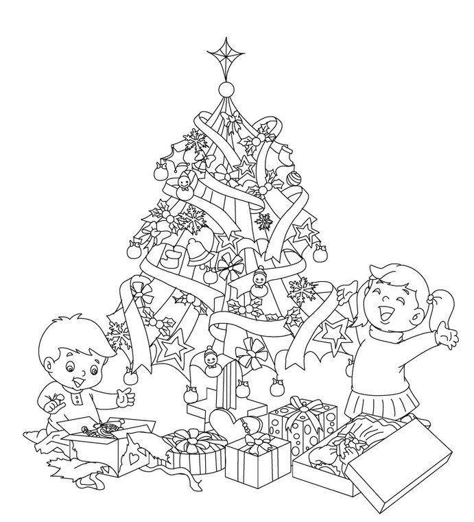 ぬりえページ: クリスマスツリー (オブジェクト) #167567 - 無料の印刷可能なぬりえページ