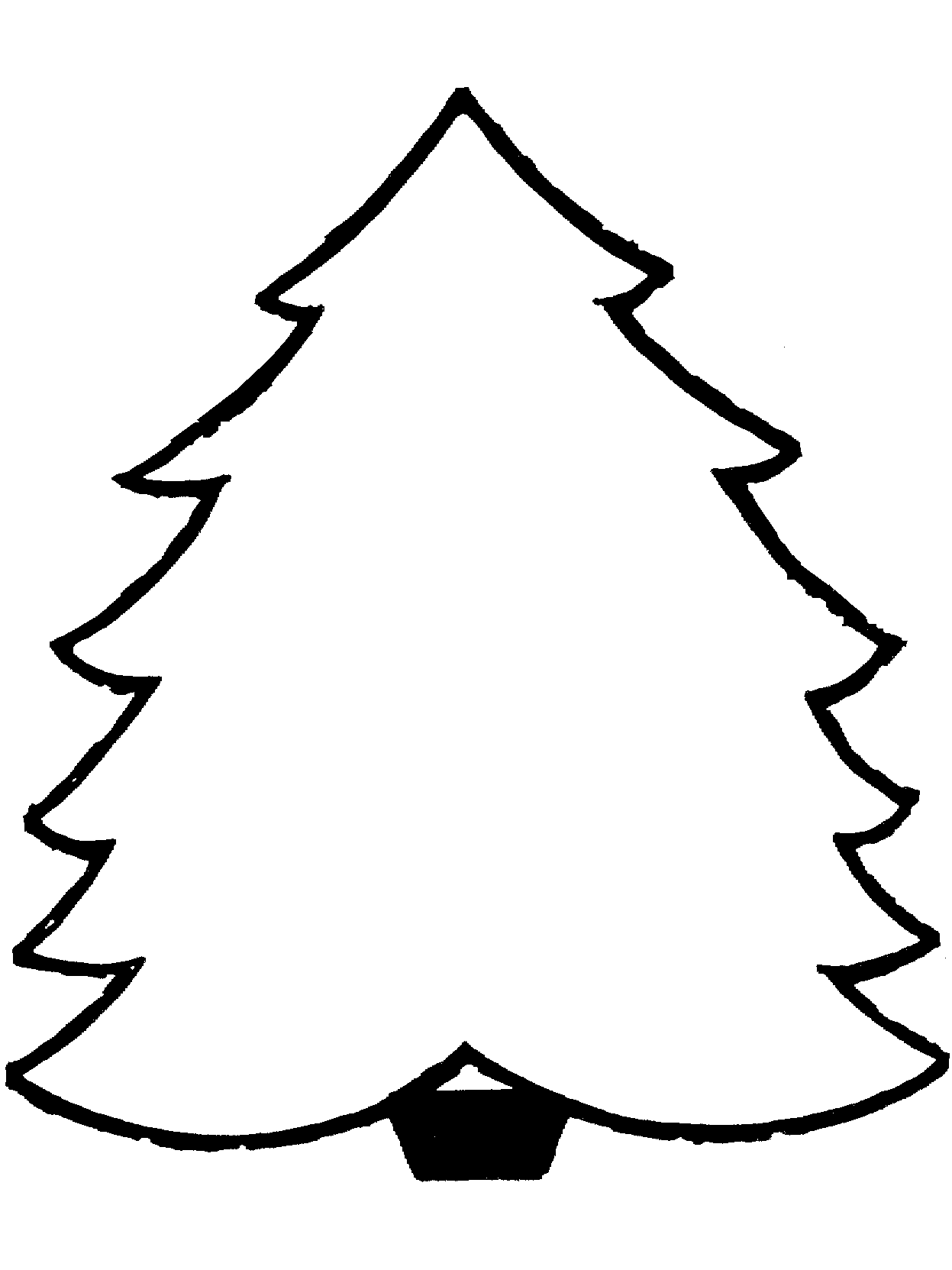 ぬりえページ: クリスマスツリー (オブジェクト) #167577 - 無料の印刷可能なぬりえページ