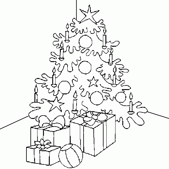 ぬりえページ: クリスマスツリー (オブジェクト) #167587 - 無料の印刷可能なぬりえページ