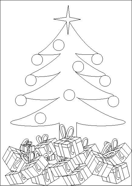 ぬりえページ: クリスマスツリー (オブジェクト) #167614 - 無料の印刷可能なぬりえページ