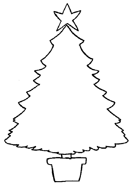 ぬりえページ: クリスマスツリー (オブジェクト) #167631 - 無料の印刷可能なぬりえページ