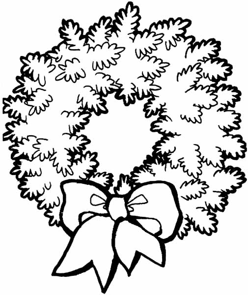 ぬりえページ: クリスマスリース (オブジェクト) #169332 - 無料の印刷可能なぬりえページ